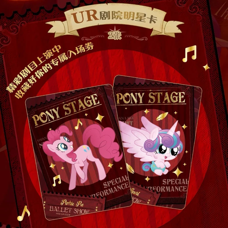 KAYOU Genuine My Little Pony Karte Freundschaft für immer Karten Star Pack Wunderschöne vergoldete Prinzessinnenkarten Sammelkarten Spielzeug Geschenke