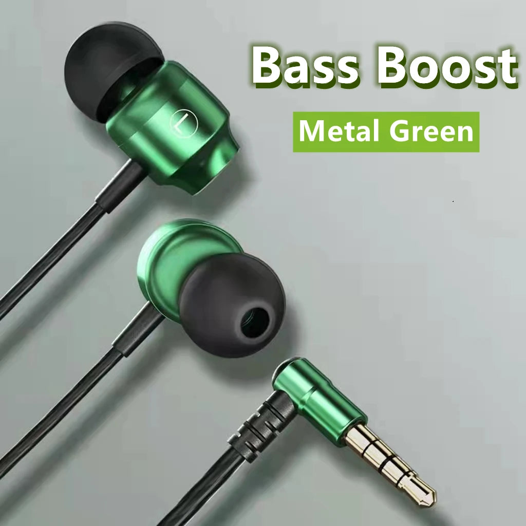 Gamer kabelgebundene Kopfhörer Gaming kabelgebundene Ohrhörer Metall HiFi Bass Stereo 3,5mm Ohrhörer Earbud für Handy Computer Mikrofon L-Klinke magnetisch