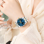 BANGWEI Elegante Luxus Quarz Damenuhr Mode Klassisch Einfach Edelstahluhren Automatisches Datum Wasserdicht Diamant Damen Armbanduhr
