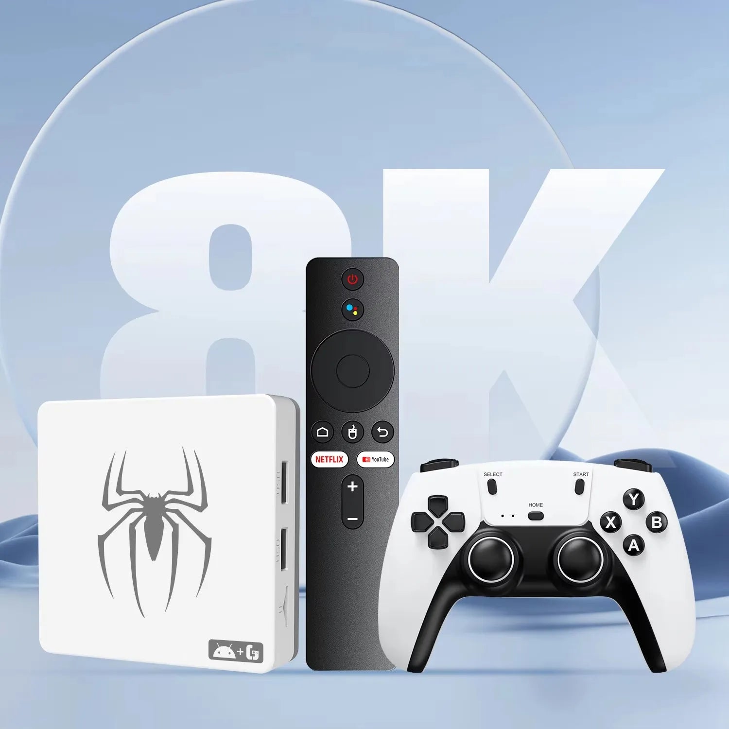 Home-Gaming-Konsolen G7, G8 8K 3D, unterstützt zwei Spieler, 60.000 klassische Retro-Arcade-Spiele, inklusive kabelloser 2.4G-Controller.