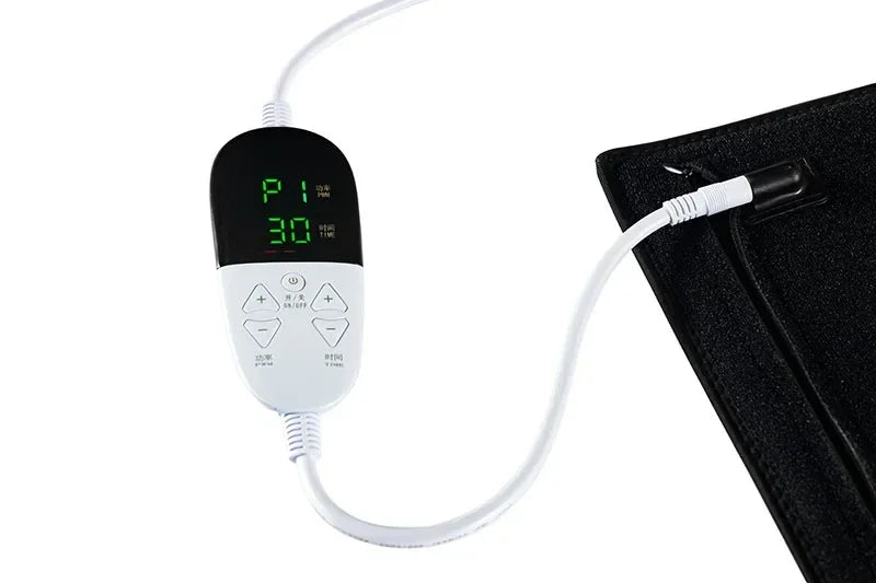 Rotlichttherapie-Matte, großes Rotlichttherapie-Pad mit Controller, Pulsmodus 660nm & 850nm Nahinfrarotlichttherapie-Gürtel