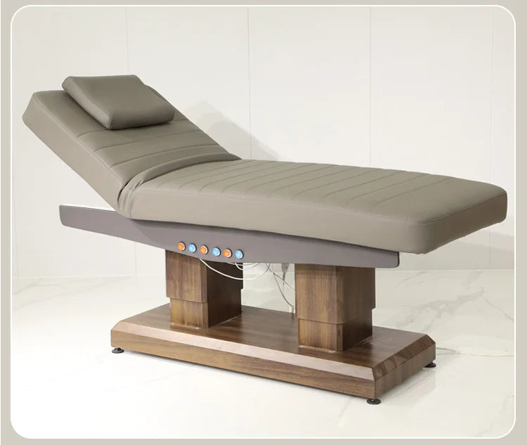 Modernes Design Elektrisches Spa-Behandlungsgerät Kosmetikliege mit verstellbarer Beinlehne und Rückenlehne 4-Motorige Gesichts-Massageliege