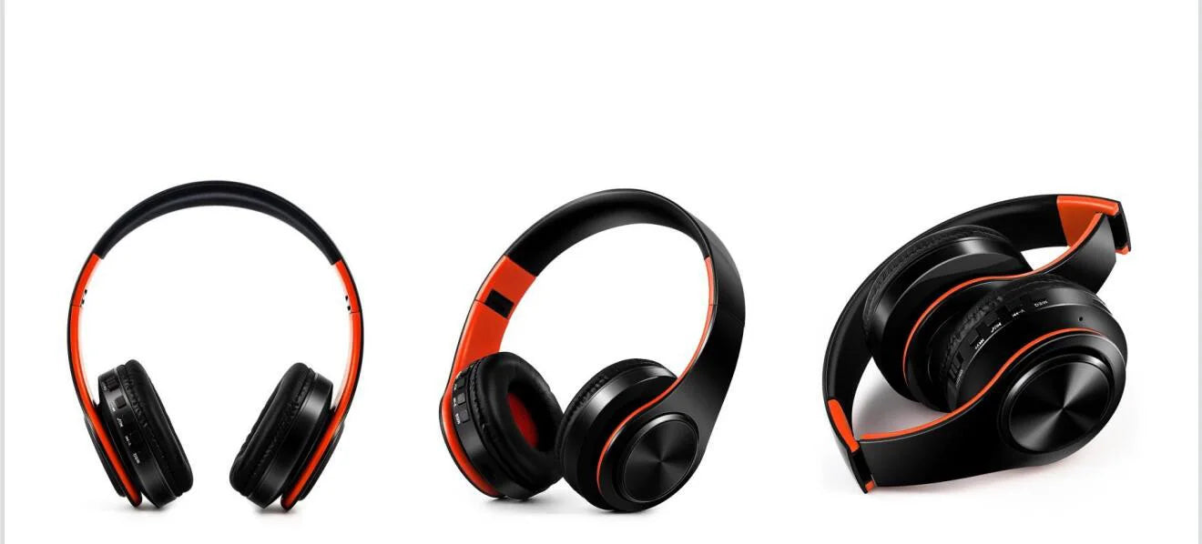 Herren Geschenk Gold Wireless Kopfhörer Bluetooth Kopfhörer Stereo Headset Spiel mit eingebautem Mikrofon, universell für Android und iOS