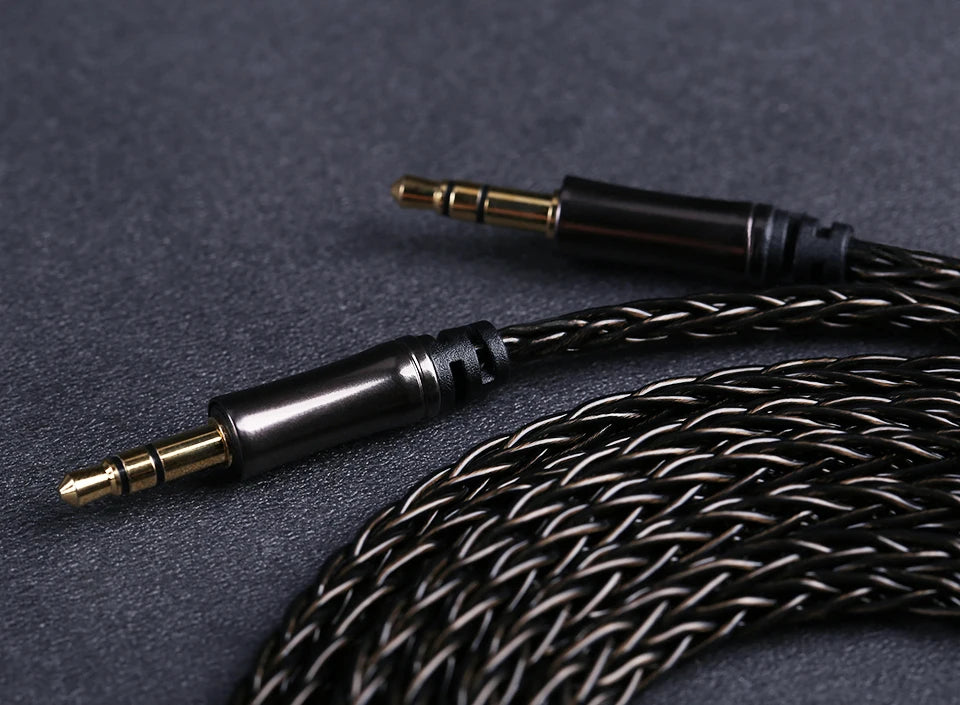 OPENHEART 16-adriges Kopfhörerkabel 1 zu 2 Klinken dual 3.5/2.5/4.4mm/XLR symmetrisches Kabel für HIFIMAN DENON Ersatzkabel 2m 3m