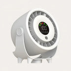 Neuer Sprühnebelventilator, befeuchtend, schnelle Kühlung, Aufhängeloch, geräuscharm, digitale Anzeige, Tastensteuerung der Geschwindigkeit, fein absorbierbar