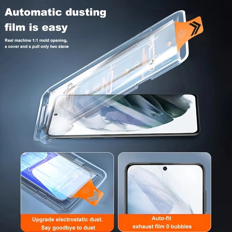 HD-Displayschutzfolie für Samsung A57 A17 A16 A56 5G A55 A36 A35 A26 A24 A15 A14 A13 A12 A71 A72 A73 Staubfreie einfache Installation Glas