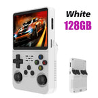 128G R36S Retro Handheld-Videospielkonsole Linux-System 3,5 Zoll IPS-Bildschirm R35s Pro Tragbarer Taschen-Videoplayer 64 GB Spiele