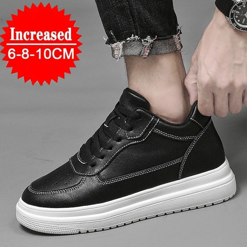 High Quality Men Sneakers Elevator Shoes for Men Fashion Casual Shoes Comfortable Leather Sports Shoes height increase 6/8/10cm Zweitbild