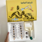 24tlg. Schröpf-Relax-Set, Vakuumsaugnäpfe in verschiedenen Größen mit Handpumpe und detaillierter Schröpfanleitung, Schröpf-Massage-Set zur Massage