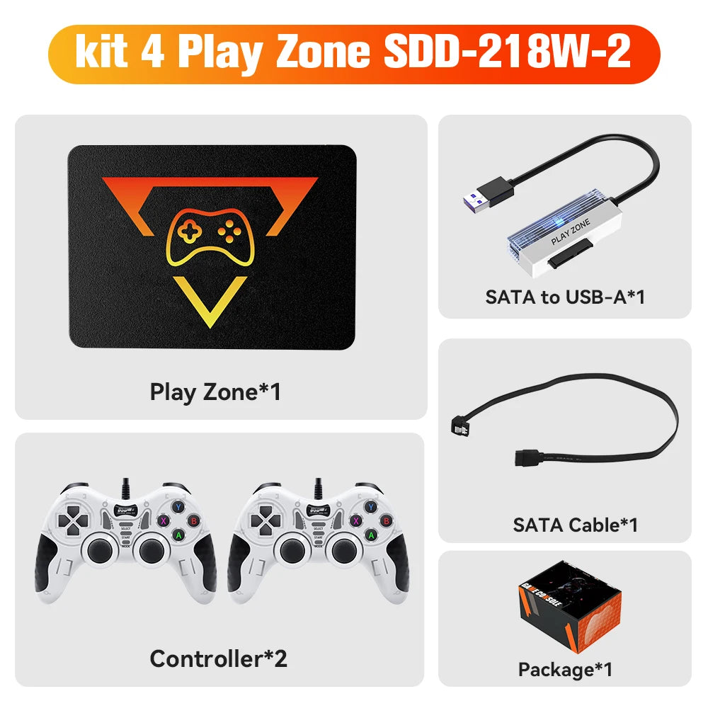 1TB tragbare Gaming-SSD 3 Systeme in 1 Spielekonsole 80+ Emulatoren für PS5/PS4/XBOX/XBOX One/PS3/SWITCH mit 16191 3D- & Retro-Spielen
