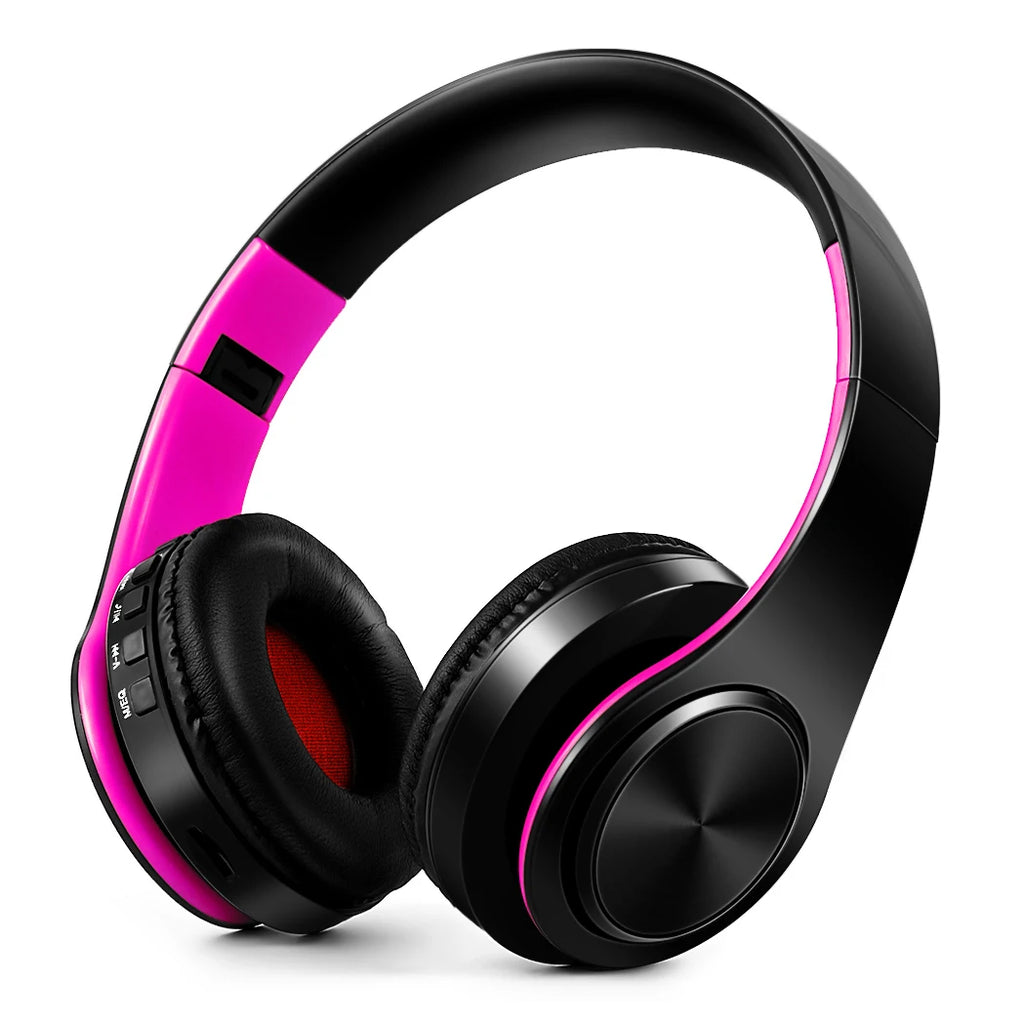 Herren Geschenk Gold Wireless Kopfhörer Bluetooth Kopfhörer Stereo Headset Spiel mit eingebautem Mikrofon, universell für Android und iOS