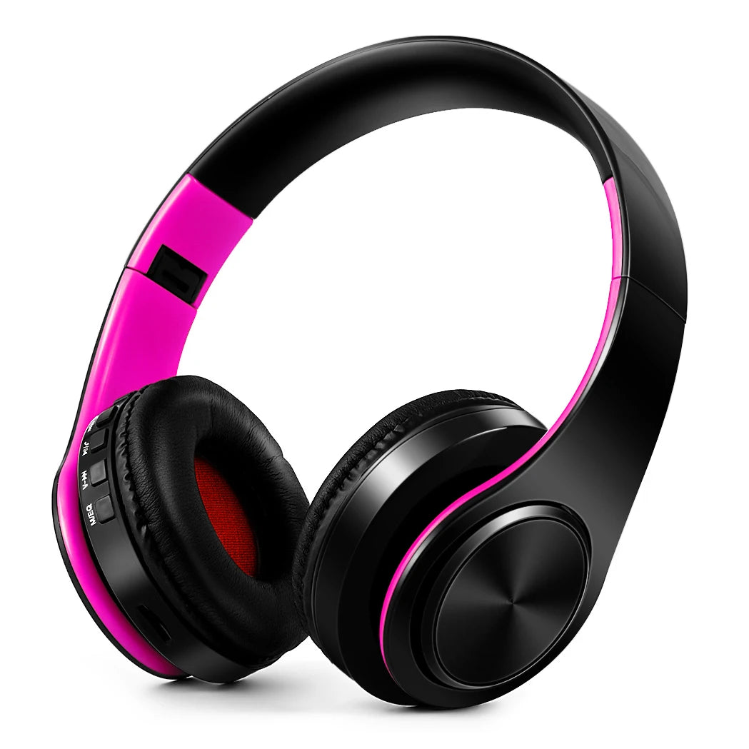 Herren Geschenk Gold Wireless Kopfhörer Bluetooth Kopfhörer Stereo Headset Spiel mit eingebautem Mikrofon, universell für Android und iOS