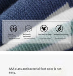 Men's 100% Cotton Casual Socks for Spring and Summer, Men's Antibacterial & Deodorant Business Socks, High-Quality Sports Socks