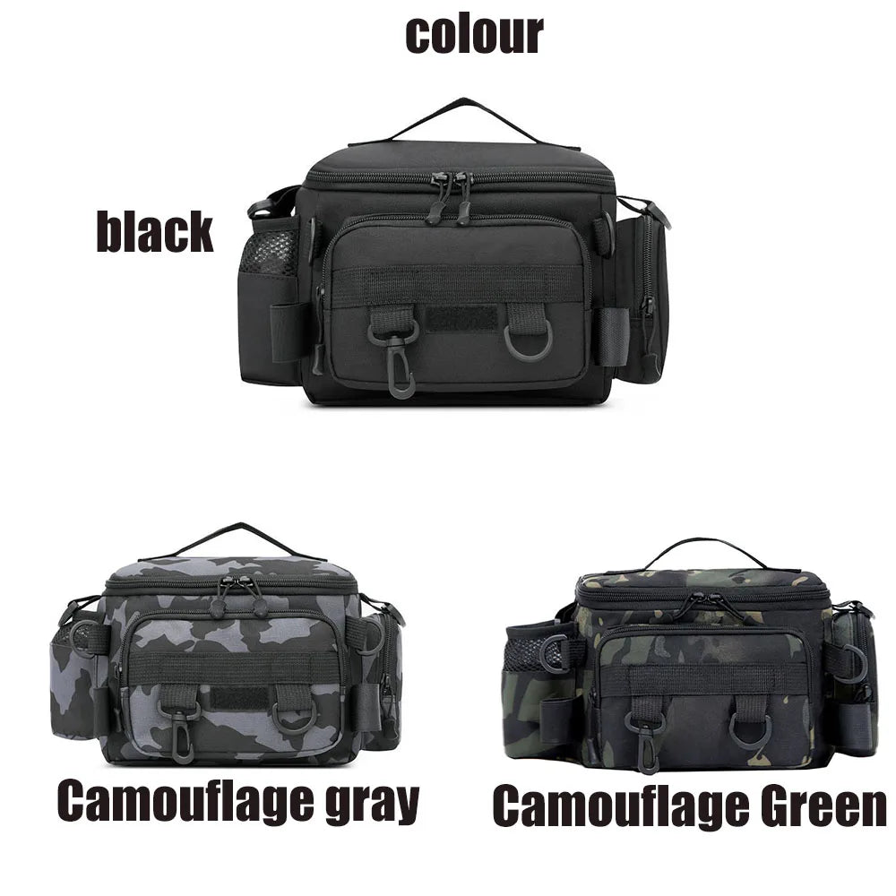 Herren-Taschen, Angelrucksack, Werkzeugrucksack, Umhängetasche, Warenrucksäcke, Meerzubehör, Outdoor-Rucksack, Camouflage-Unterhaltungssport