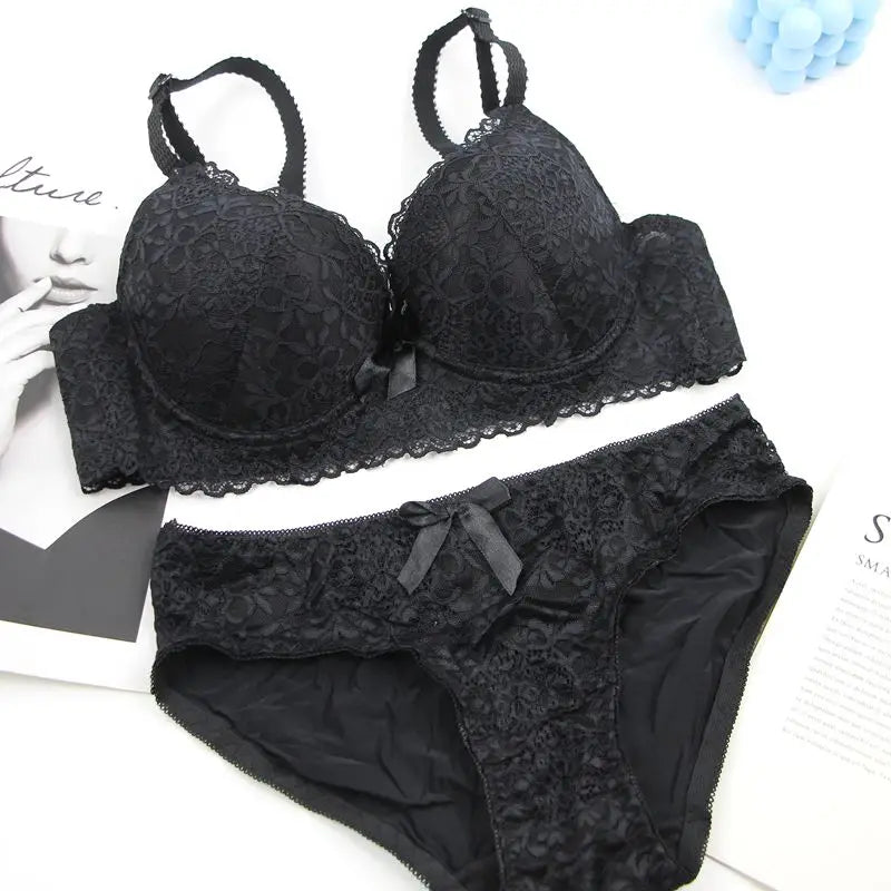 DaiNaFang Neues sexy BH-Set Push Up Unterwäsche für Damen Verstellbar Atmungsaktives Design Schweißabsorbierendes Oberteil BC Cup Dessous