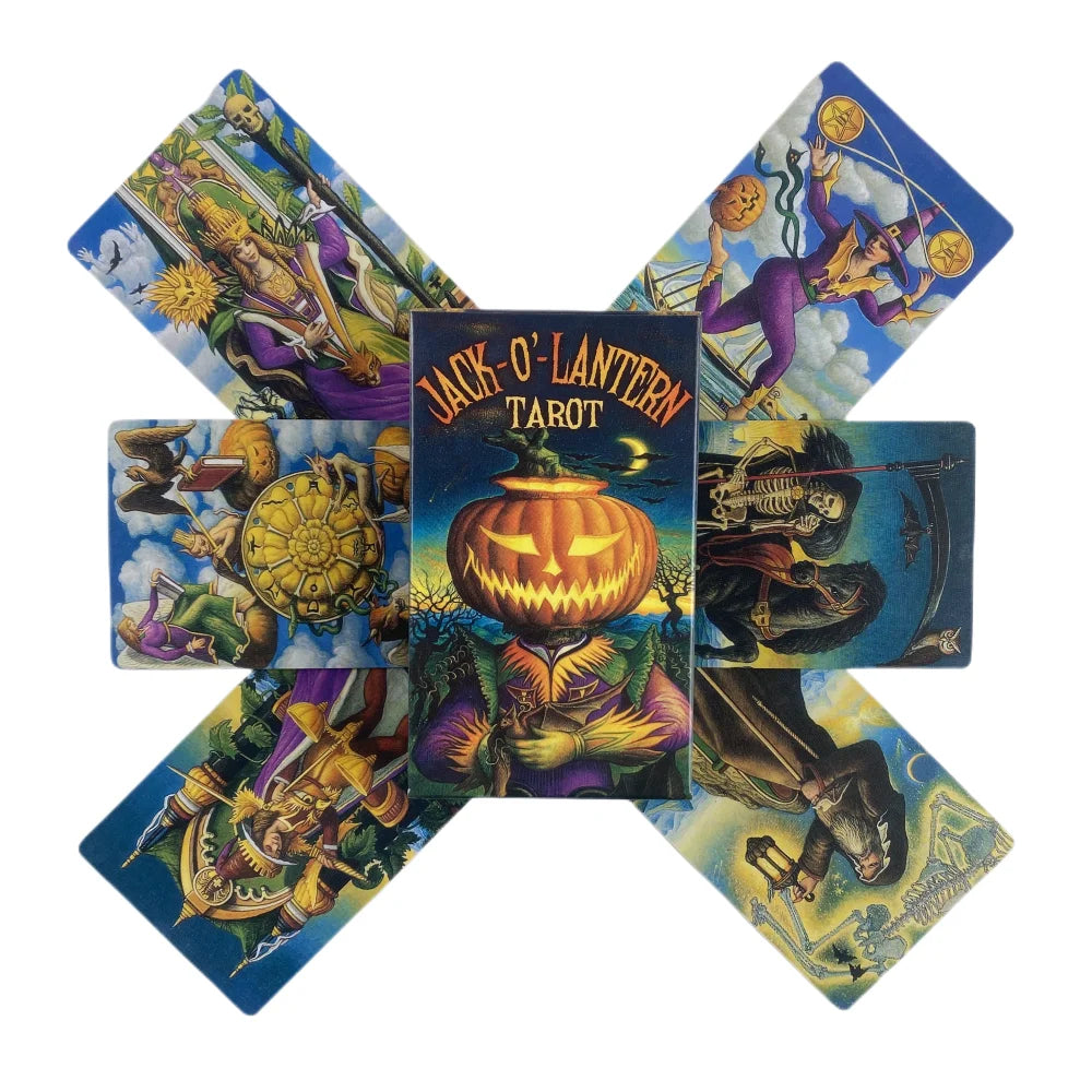 Jack-O'-Lantern Tarot Cards A 78 Deck Oracle English Visions Divination Edition Borad Playing Games