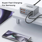330W USB C GaN Ladegerät 100W PD3.0 PPS QC3.0 Multiport Schnellladestation für Laptop iPhone 15 16 Samsung Macbook Pro Tablet
