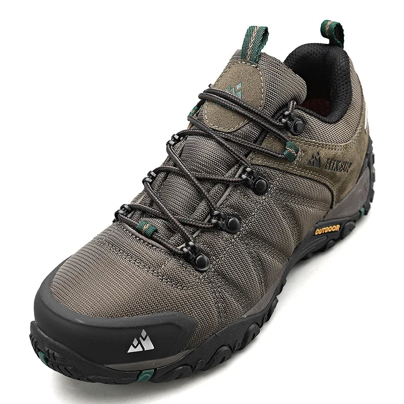 HIKEUP Rutschfeste Herren Wanderschuhe Atmungsaktive Outdoor Abriebfeste Spritzwassergeschützte Kletterschuhe Herren Sneaker Tourismus Bergschuhe