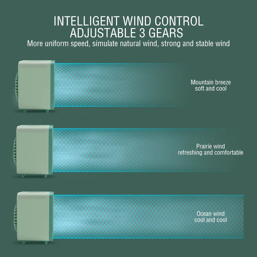 Neuer tragbarer, über USB aufladbarer Mini-3-Gang-Klimaanlagenkühler-Ventilator, Klimaanlage, Luftkühlung, Büroschreibtisch-Ventilator