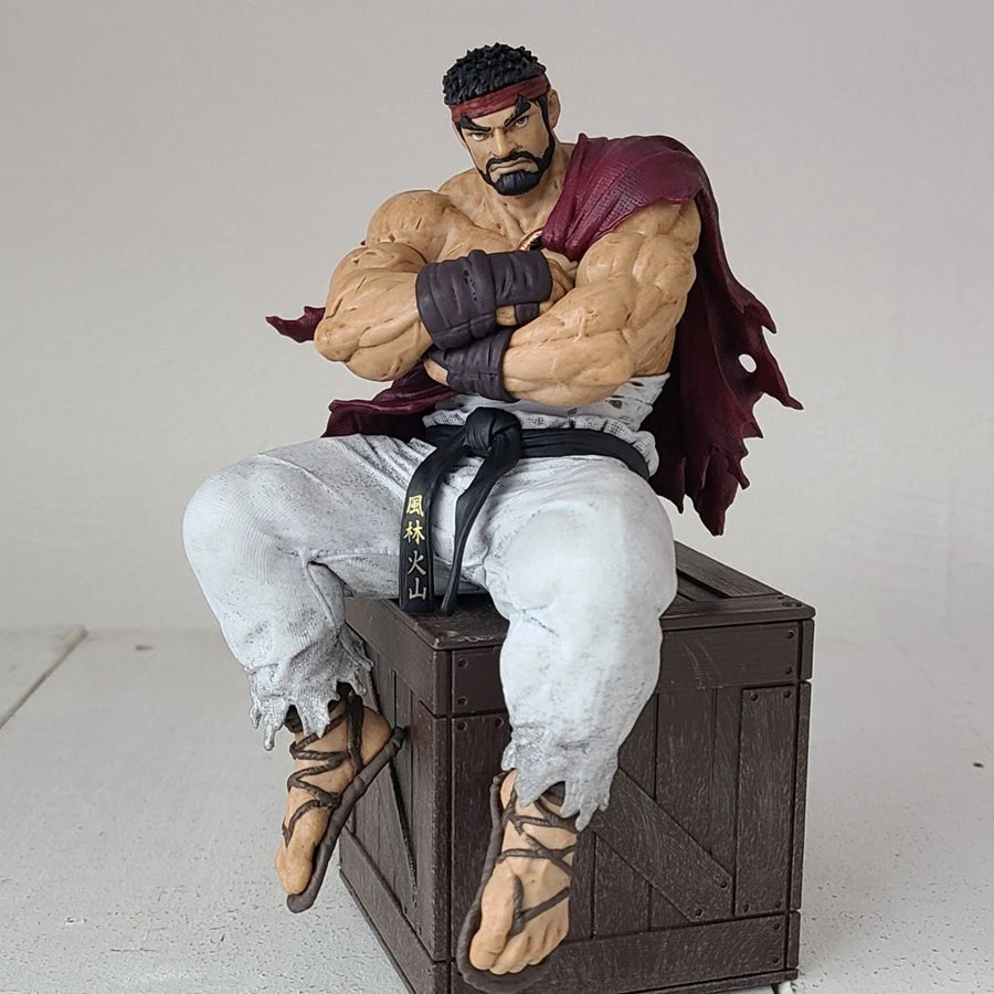 14cm Street Fighter 6 Anime Spielfigur Ryu Actionfigur Noodle Stopper Ryu Figur Raumdekorationen PVC Sammlung Modell Spielzeug