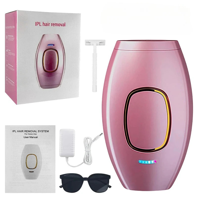 Laser-Epilierer IPL Haarentfernung Laser-Epilierer für Frauen 500.000 Lichtimpulse Epiliergerät Dauerhafte Schmerzlose Haarentfernung
