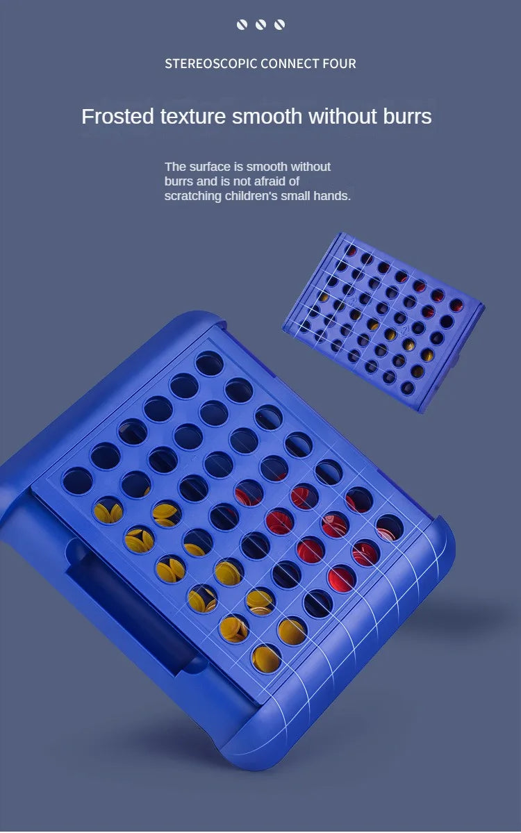 Vier-Gewinnt-Bingo-Schach-Verbindungs-Klassiker-Familienbrettspiel-Spielzeug-Spaß-Lernspielzeug für Kinder-Unterhaltungsspiel