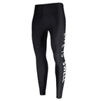 Herren schnell trocknende Sonnencreme rein schwarzer Buchstabe Tauchen und Surfen wasserdichte Damen Caprihose Nylon Hot Spring Badehose