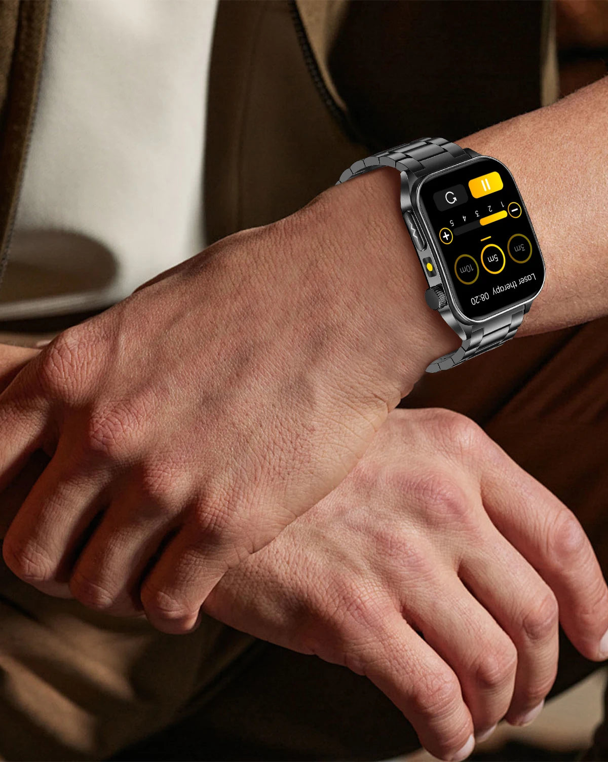 2026 Neue Gesundheits-Smartwatch Lasertherapie Reduziert Drei Hochs Blutsauerstoff Blutdruck Harnsäure Blutfette EKG-Smartwatch Für Herren