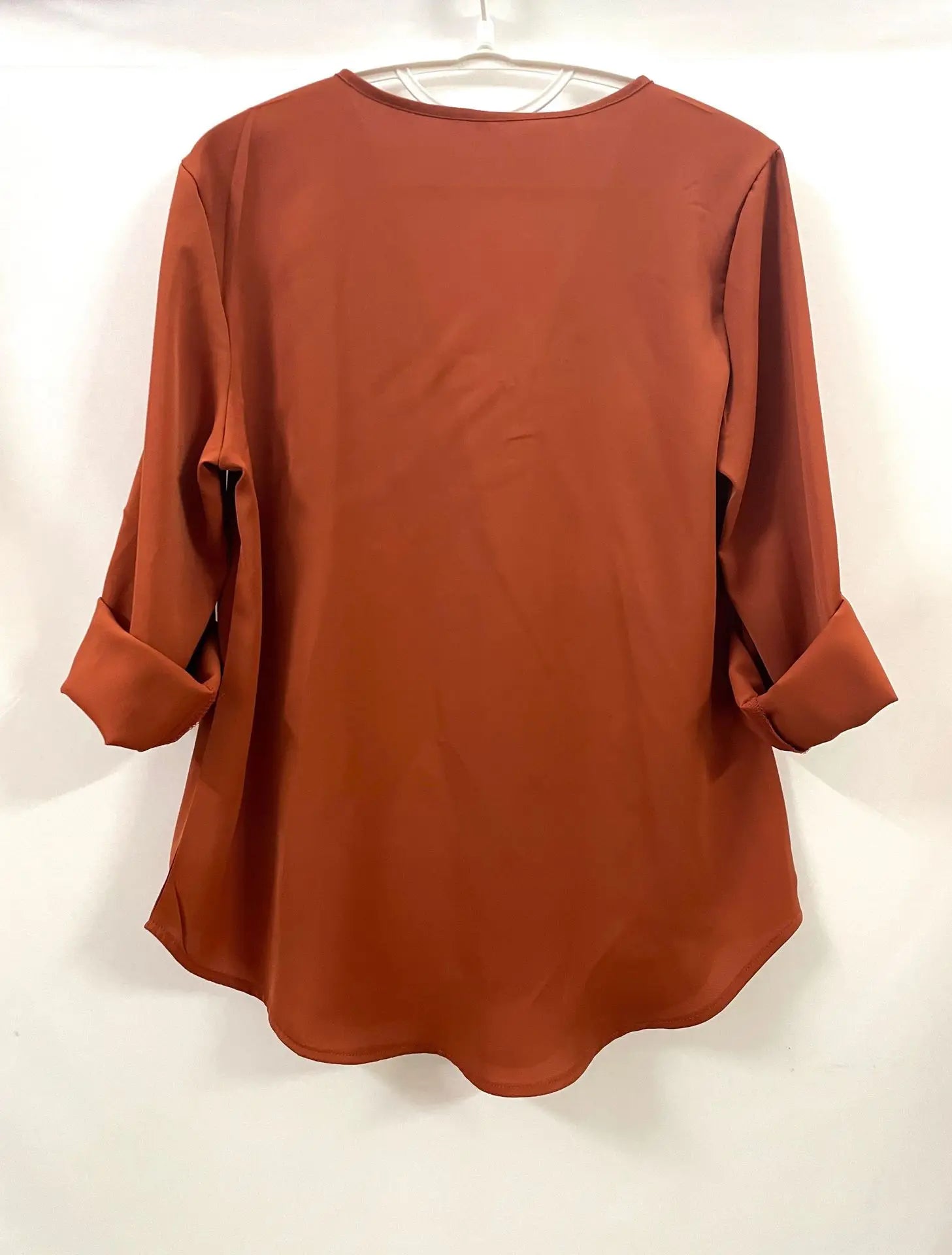 2024 Qualität Heißer Verkauf Plus Size Tiefer V-Ausschnitt Damenbluse Chiffon Coole lockere Hemd Mode Freizeit Damen Tops Sexy Reißverschluss Pullover
