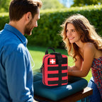 379-teiliges Erste-Hilfe-Set für Zuhause und Büro, tragbare Notfalltasche, rotes Survival-Handgepäck für Outdoor-Aktivitäten, Camping, Jagd, Wandern