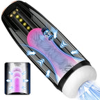 Elektrischer Teleskop-Saugvibrator mit 10 Frequenzen, Masturbator zur Desensibilisierung des männlichen Penis, Erwachsenenprodukte