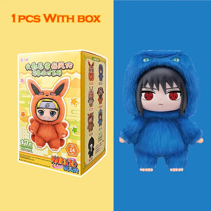 EAKI Naruto Blind Box Shippuden Naruto Uzumaki Sasuke Kakashi Party Serie Plüschpuppe Handgemachtes Ornament Spielzeugsammlung Geschenk