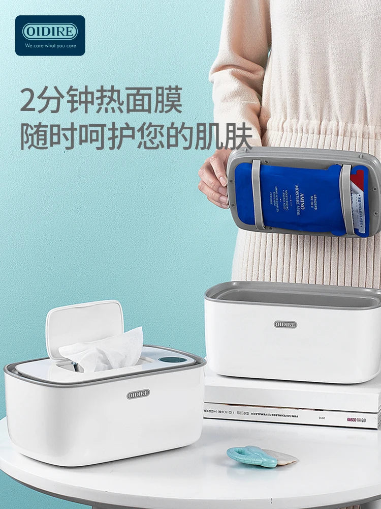 Wet wipes heater insulated baby warm wipes machine portable constant temperature wet tissue box warmer Secondary image
