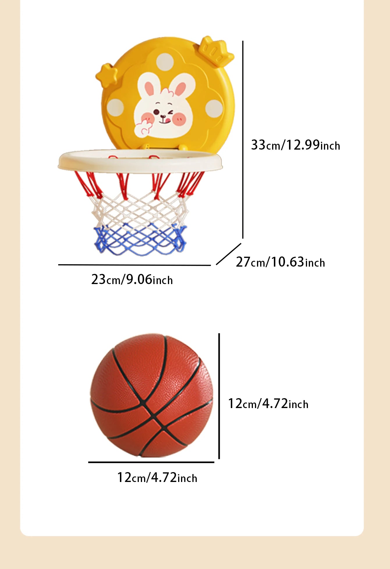 Basketballständer für Kinder, Indoor-Wurfbälle, aufbaubares und faltbares Hängespielzeug
