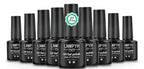 Nagelgellack-Kit mit LED-Nagellampe Semi-Permanent 27 Farben Soak Off Base & Top Coat Nagellack Maniküre-Set für Nagelstudio-Kit