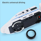 Kinder DIY Simulation Hochgeschwindigkeitszug Spielzeugauto Elektrische Sound-Licht Modellbahn Lernspielzeug für Jungen Mädchen Geschenk