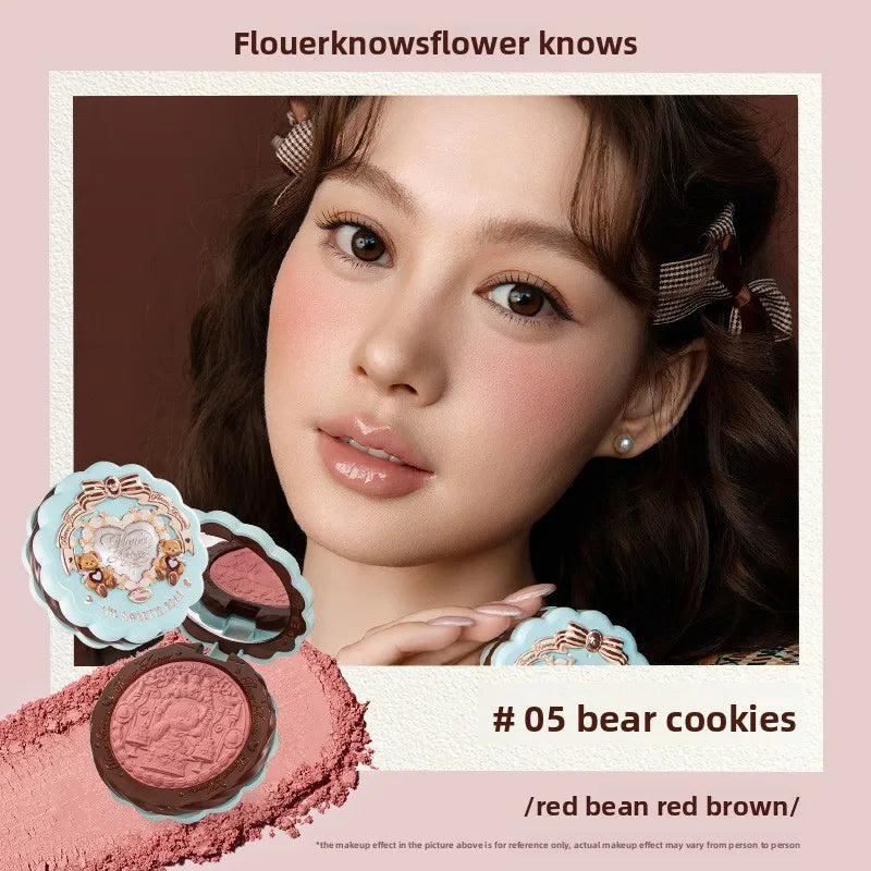 Flower Knows The Sweetie Bear Collection Satin geprägtes Rouge Langanhaltend Matt Aufhellend Natürlich aufhellende Gesichtskosmetik 5g