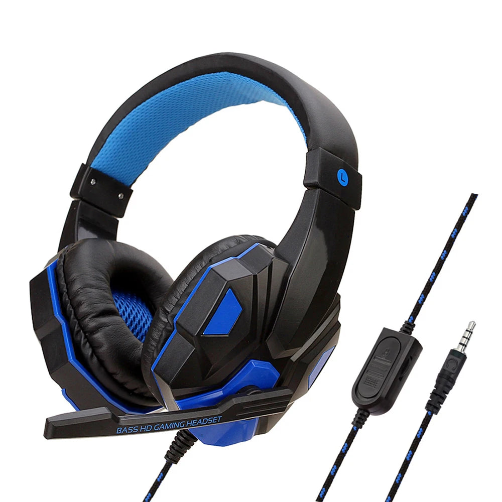 Gaming Kopfhörer 3.5MM Kabelgebunden PC Bass Stereo Gamer Headset Telefon Laptop Kopfhörer Helm Mit Mikrofon Für PS4 Xbox One Switch