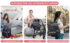 3-in-1-Wickeltaschen-Rucksack, faltbares Babybett, wasserdichte Reisetasche mit USB-Ladefunktion, Wickeltaschen-Rucksack mit Wickelbett, 3 Typen
