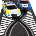 Analog Slot Car Rennen R8 Polizei 1 43 Set Elektrisches Auto Geschenk Kinder für Scalextric Compact Go Ninco Scx Cars Spielzeug