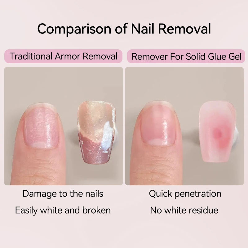 UR SUGAR 3tlg. Künstliche Nägel Set mit 420Stk. matten Soft Gel Tips Solid Glue Gel Entferner Schnelles Nagelverlängerungs-Kit Nagelpflege Starter-Set