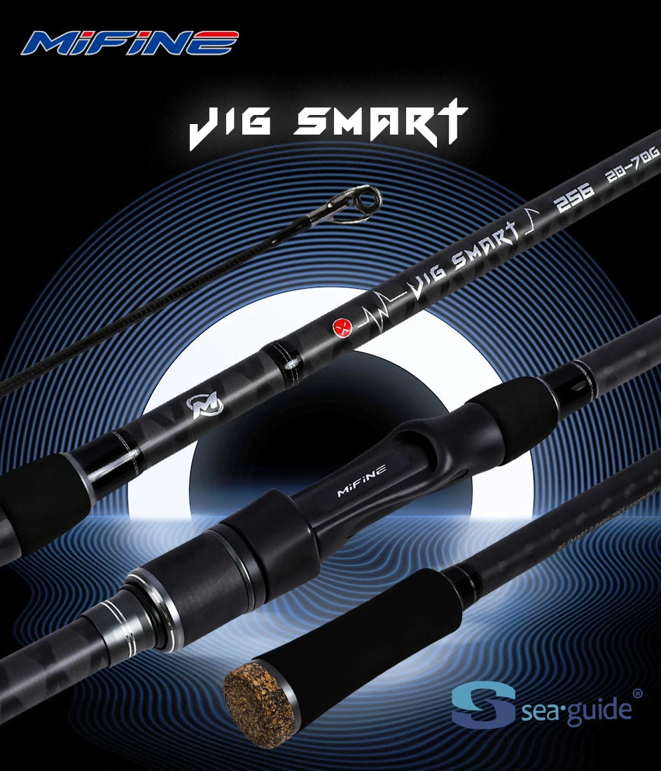MIFINE JIG SMART SPIN Spinnrute, Barschruten, Wurfgewicht 4-18g/10-38g Salzwasser Süßwasser 2.29M