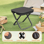 Tragbare Klapp-Angelausrüstung Leichtes Gestell aus Eisenlegierung Klappbare Outdoor Camping Picknickbank Handtasche Kompakter Robuster Hocker