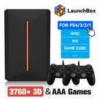 3760+ 3D/AAA-Spiele für PS4/PS3/PS2/Switch/WII/WIIU/N64/DC etc. Tragbare 500GB Launchbox Externe Gaming-Festplatte für Windows PC