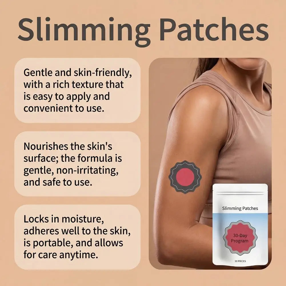 Patches | 30Stk. 1-10 Beutel Abnehmpflaster, wissenschaftliche Formel zur Appetitkontrolle, Unterstützung beim Gewichtsmanagement, Aufkleber zur Körperpflege