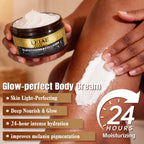 LKIAE Ultra Glutathione Kollagen Haut Leuchtende Körpercreme, 24-Stunden Intensive Feuchtigkeit, Aufhellend, Tiefenpflege & Glanz, 200ml