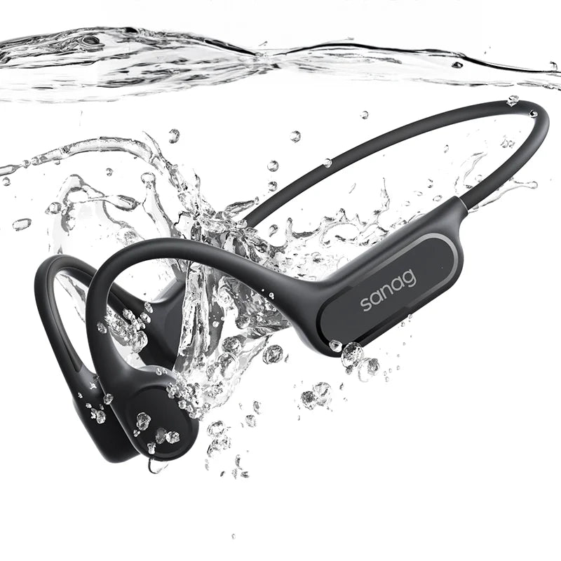 Sanag B33S Bone Conduction Bluetooth Earphones Open Ear IPX8 Swimming Headphones Choice 32GB Memory Wireless Headset MP3 Earbuds