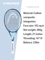 HEAD Carbon Composite Integration Tennisschläger für Anfänger Damen Herren Studenten Einzel-Trainingsschläger