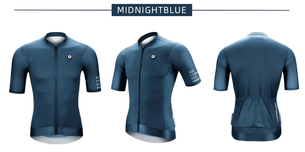 DAREVIE Radtrikot SPF 50 UV-Schutz Trainingsniveau Slim Fit Kleine Größe Herren Damen Mann Fahrradtrikot Radsport-Trikot