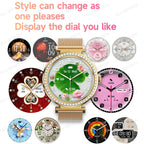 Fashion Zircon Smartwatch 1,46" AMOLED Bildschirm 5.4 Bluetooth Anruf Herzfrequenz Temperaturüberwachung Damen Smartwatch Schrittzähler